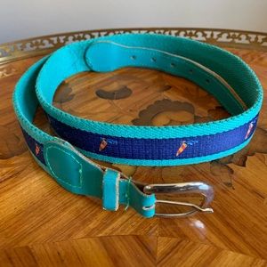 Women’s leather / heavy canvas belt (Size S)